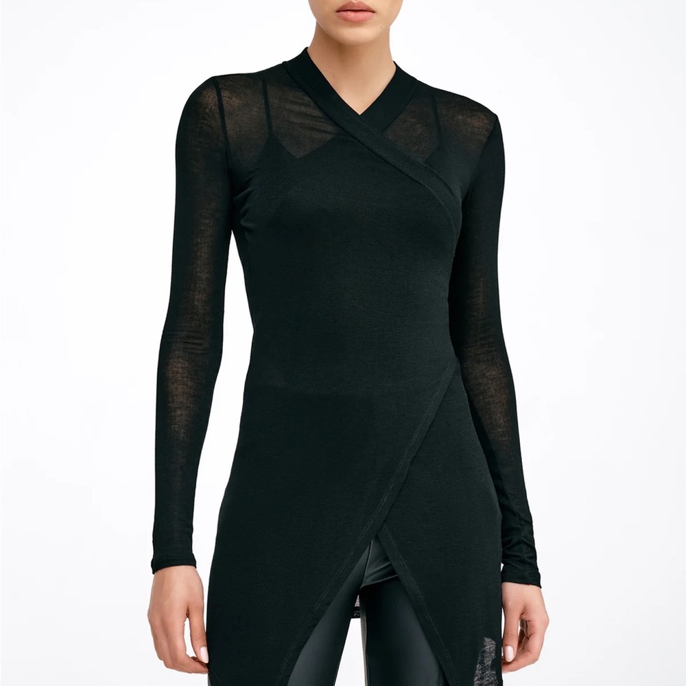 Marcella NYC Black Sheer Morgan Tunic